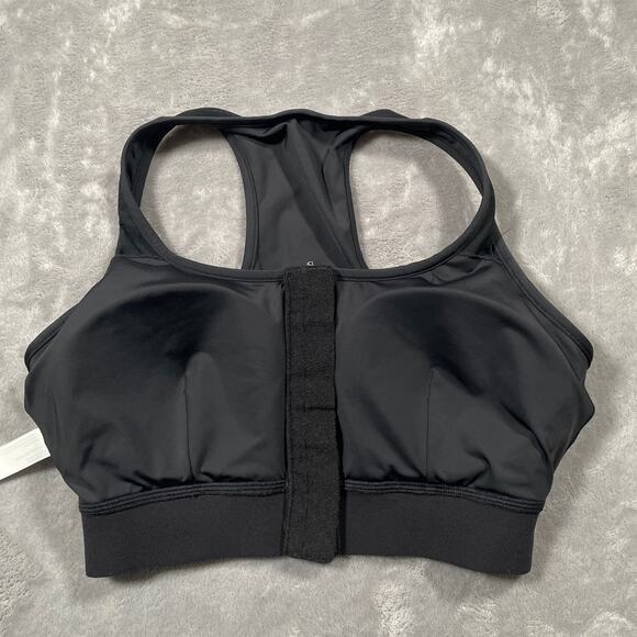 Amoena Bra Medium Black Gloria Mastectomy Wire Free Front Closure Padded Sports - Picture 8 of 10